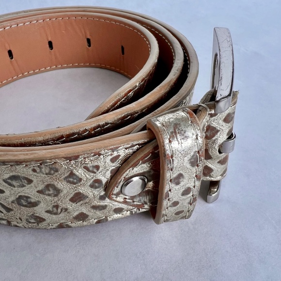 ✨FLASH SALE✨DONALD PLINER METALLIC ANIMAL PRINT BELT - Picture 3 of 5